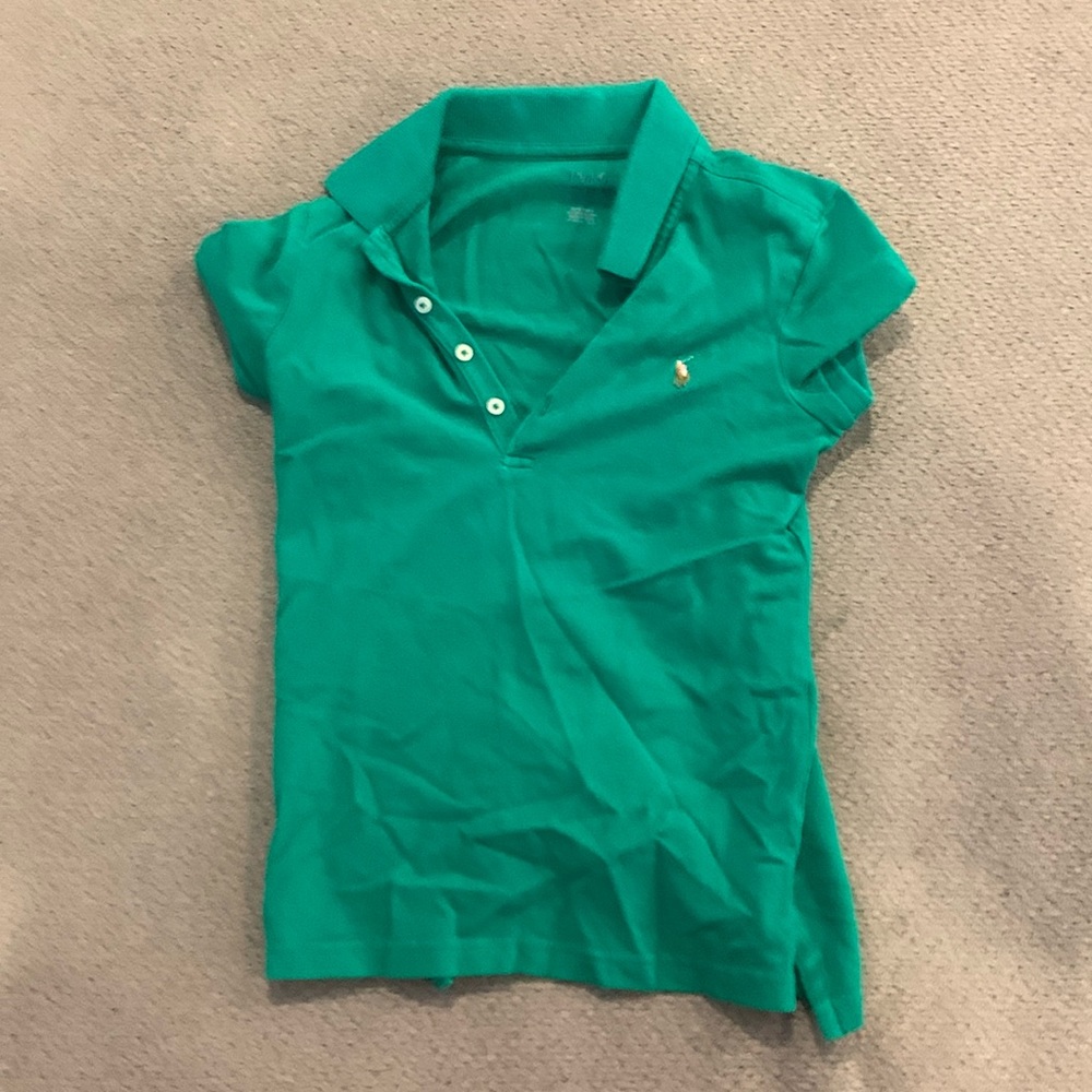 Girls Green Polo